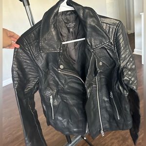 topshop leather jacket